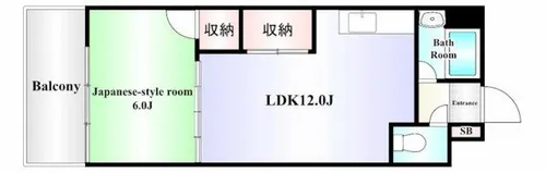 ギャラン江南【7階】の間取り