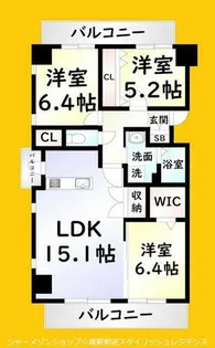 THE SQUARE Suite Residence【4階】の間取り