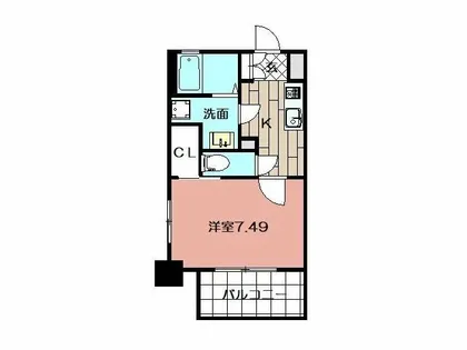 Studie小倉離宮【9階】の間取り