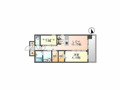 ALiSS堺町【9階】の間取り