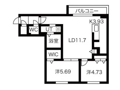 コローレE17【4階】の間取り