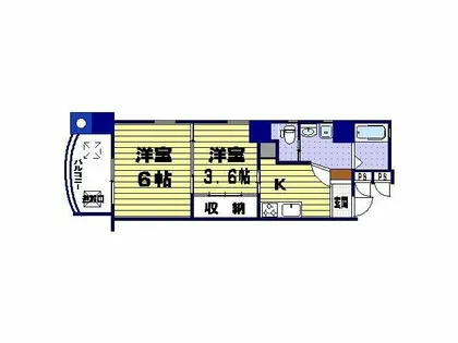 フルール・ド・パリス【4階】の間取り
