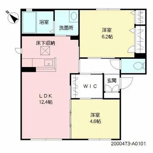 シャーメゾン谷町【1階】の間取り
