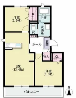 ラウンドシティ泉台【3階】の間取り
