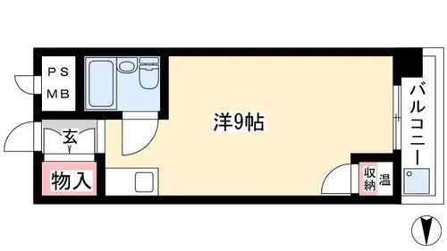 トーカングランドマンション栄【816号室】の間取り