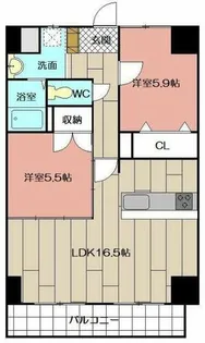 THE SQUARE Suite Residence【10階】の間取り
