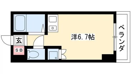 Vita六番町【6階】の間取り