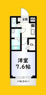 MDIプロスジョイア北九州市立大学前【1階】の間取り