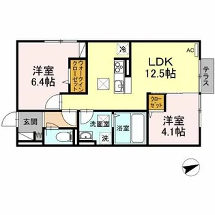 Claire court【2階】の間取り