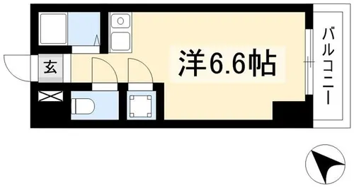 Vita六番町【0703号室】の間取り