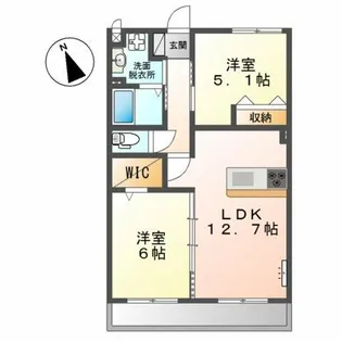 CITRUS TREE【1階】の間取り
