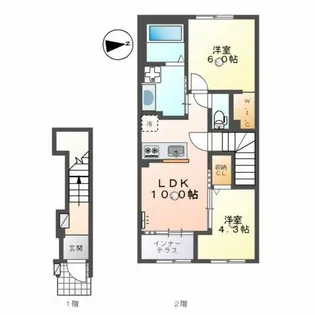 ソランジュ【2階】の間取り