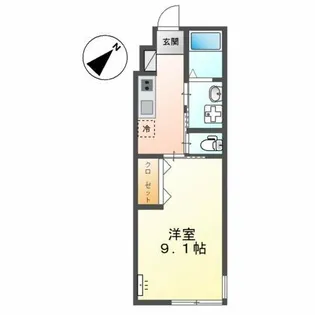 メゾン・ド・ポラリス【2階】の間取り