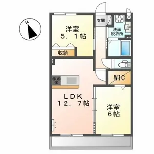 CITRUS TREE【1階】の間取り
