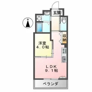 ソレイユ・ルヴァン赤坂【3階】の間取り