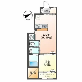 Chat noir M.m【1階】の間取り