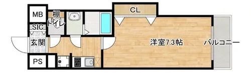 Luxe新大阪SOUTH【1階】の間取り