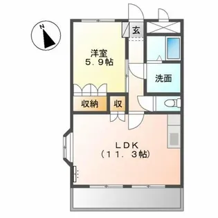 グランツ【1階】の間取り