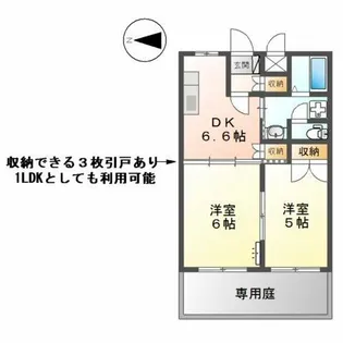 エトワールユウキ【1階】の間取り