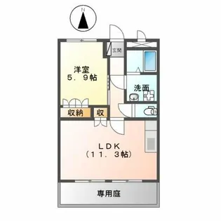 グランド・ソレーユ【1階】の間取り