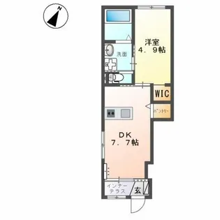 グランメゾン浅生Ⅱ【1階】の間取り