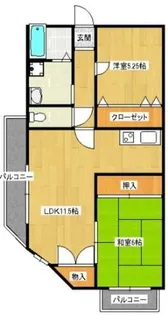 サニーコート石橋【4階】の間取り
