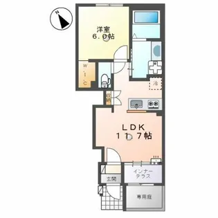 アジャート【1階】の間取り