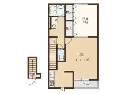 アムール Luster【2階】の間取り