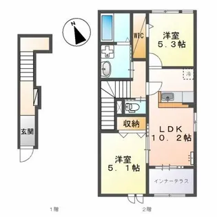 レクエルド守恒【2階】の間取り