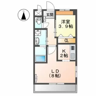 BM GARDEN【2階】の間取り