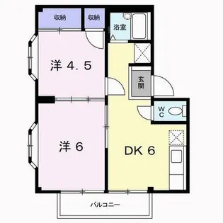 ハイム恵里【1階】の間取り