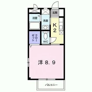 ヴァン フォルム 熊本【2階】の間取り