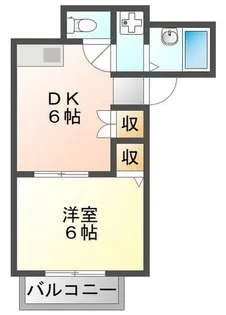 リヴァーシャロウ西三荘【2階】の間取り
