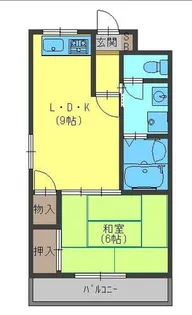 ルミエールハイツ守口【2階】の間取り