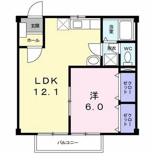 エクセル長尾【2階】の間取り
