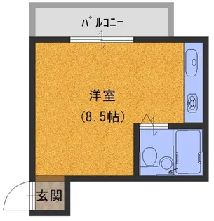 八坂ハイツ【3階】の間取り