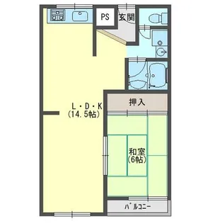 シティライフ竹川【2階】の間取り