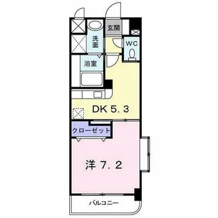 ハミングバード上吉田【1階】の間取り