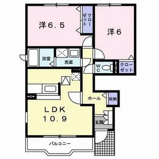 クリスマスローズⅡ【1階】の間取り