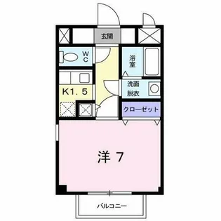 オードピュールⅢ【2階】の間取り