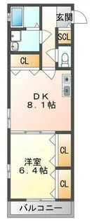 KTIレジデンス西三荘Ⅱ【1階】の間取り