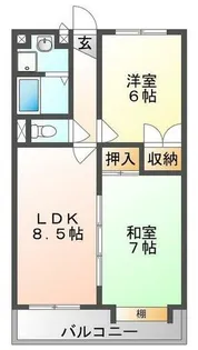 ブランドールMⅢ【4階】の間取り