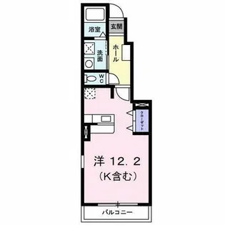 フィーノヴィラⅡ【1階】の間取り