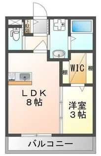 パロス門真【1階】の間取り