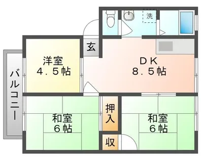 サンノースサンライフ【2階】の間取り