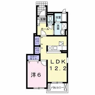 サニータウン曽根B【1階】の間取り