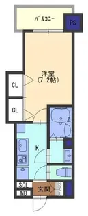 ラグゼナ門真【6階】の間取り