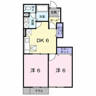 ドゥーアヴニールA【1階】の間取り