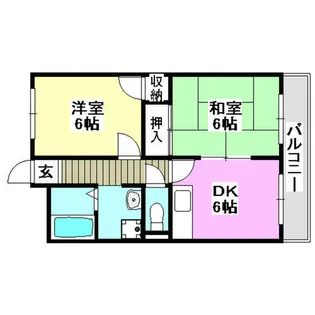 高尾マンション【401号室】の間取り