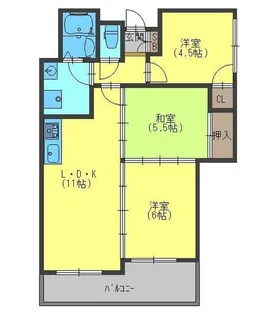 ブランドールMⅢ【2階】の間取り